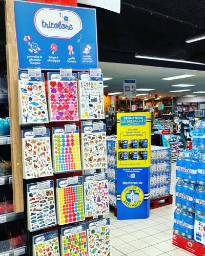 Tricolore en magasin