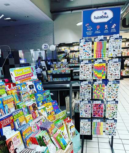 Tricolore en magasin