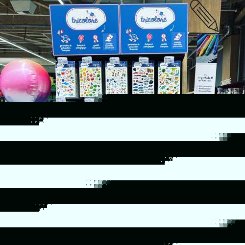 Tricolore en magasin